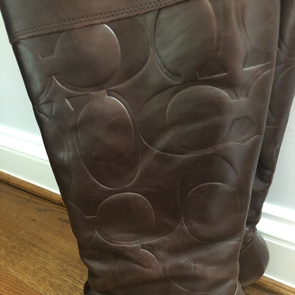 Tall Coach Leather boots - Picture 5 of 6